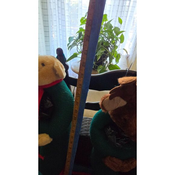 Vintage Large Teddy Bear Wreath AND 3 Stockings All Handmade, Read Description - Picture 13 of 16